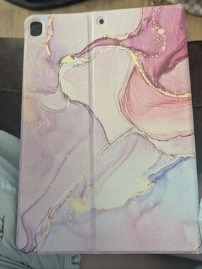 Marble iPad Case Pink Purple Gold Folio Stand Tablet Cover Protective Case